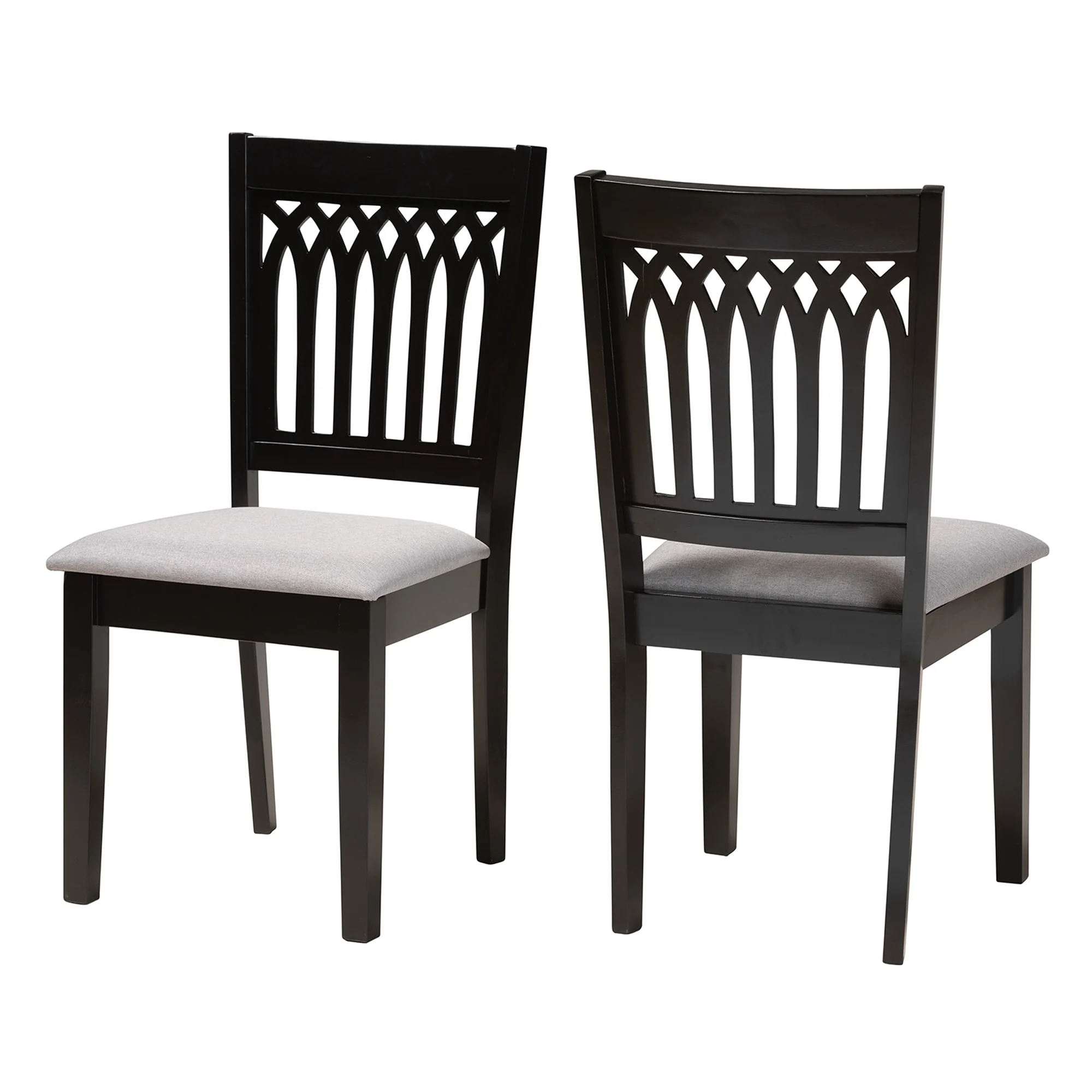 Genesis Modern Wood 2-Piece Dining Chair Set