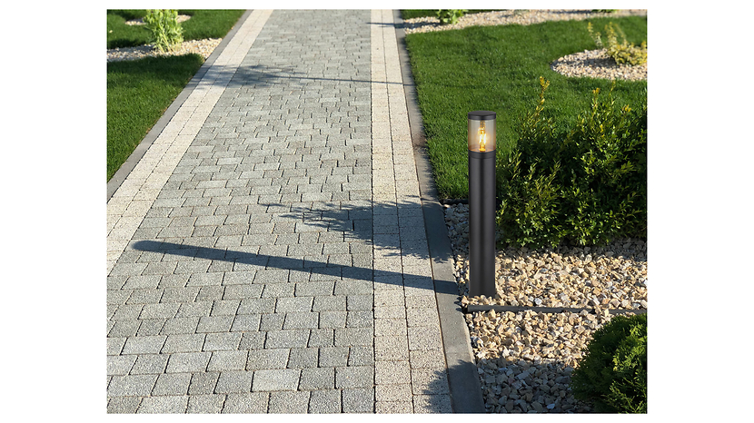 Słupek ogrodowy Xeloo 80 cm stalowy czarny