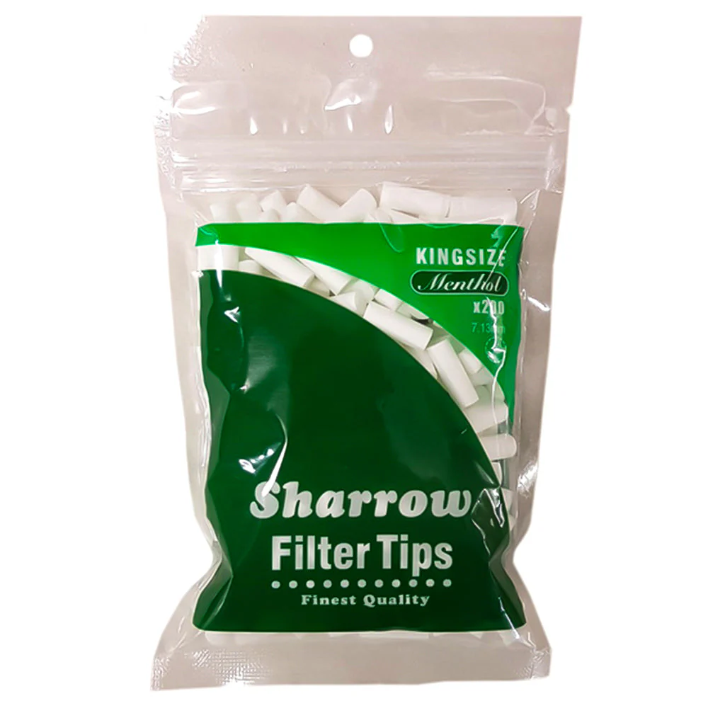 SHARROW KINGSIZE MENTHOL TIPS - 200's Bag