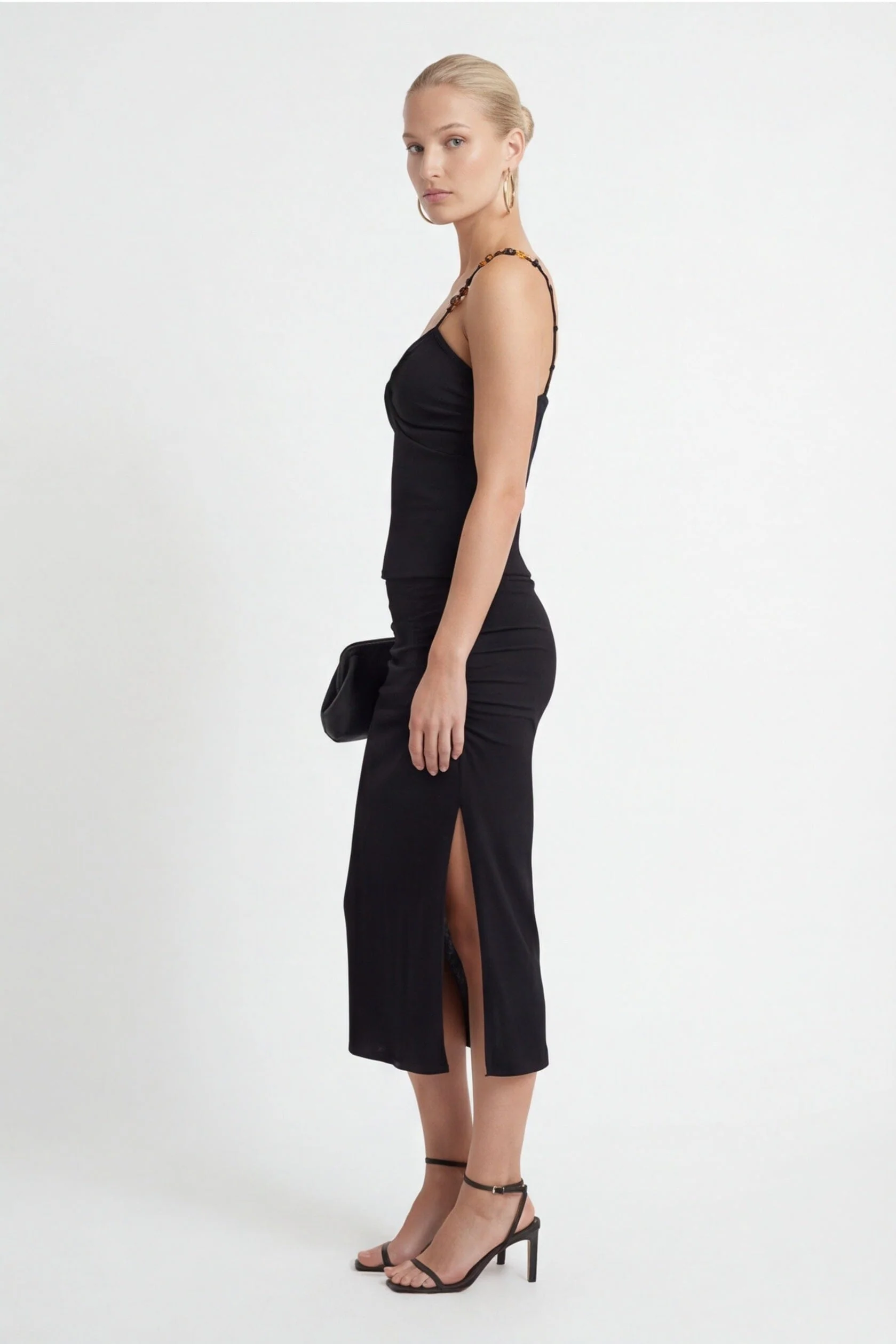 JUPE MIDI - COSIMA - NOIR