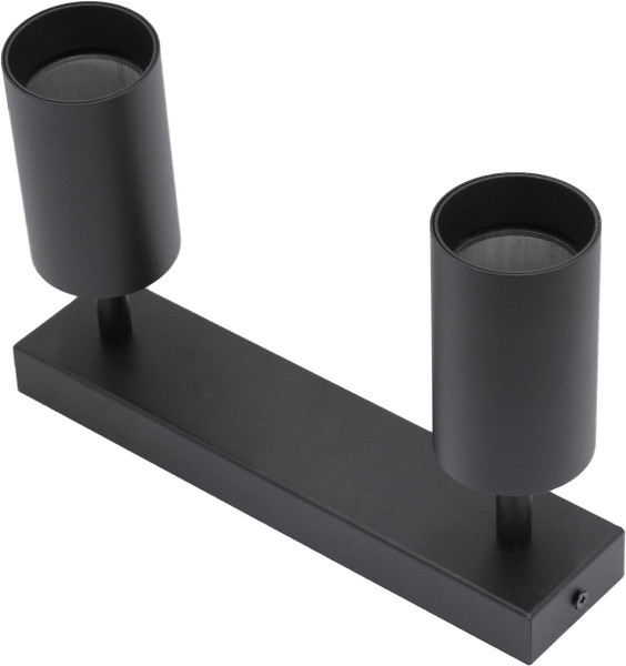 Reflektor sufitowy czarny QUALIS 2xGU10x40W wym:17x26x6cm IdeaLED