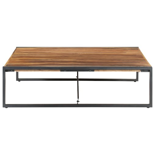 NNEVL Coffee Table 140x140x40 cm Solid Wood with Sheesham Finish