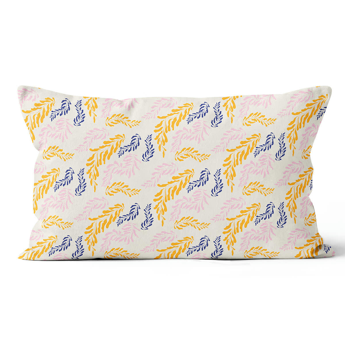 - Coussin dessin polyester jaune 40x60cm