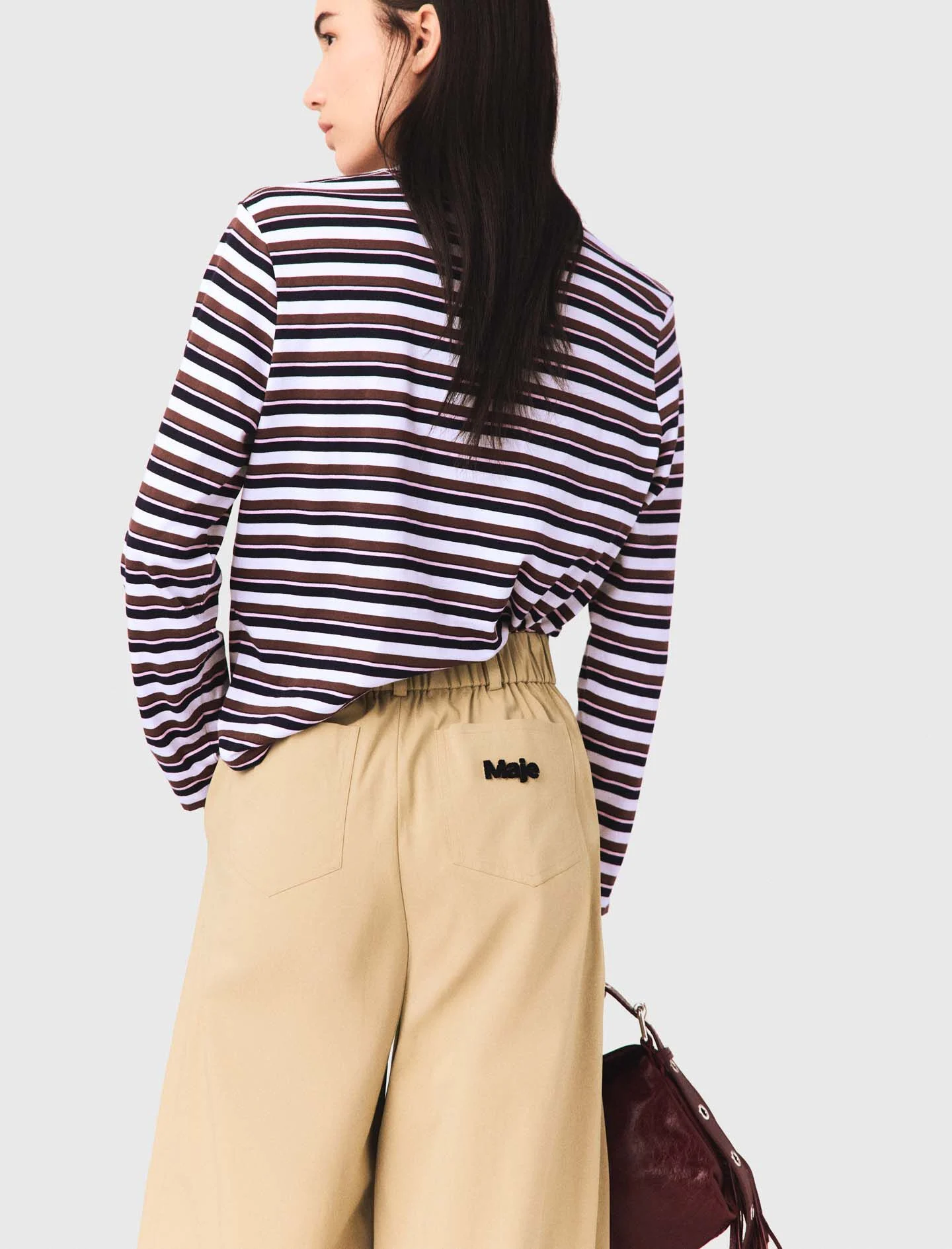 Pantalon large en coton
