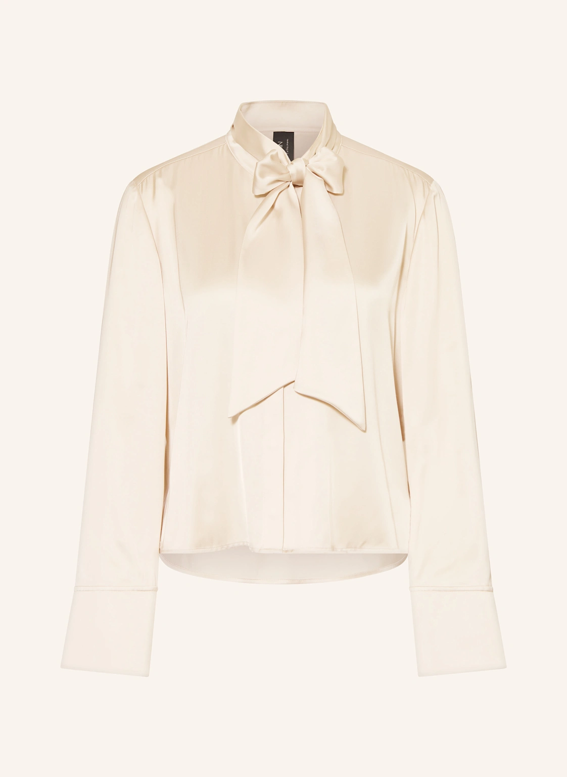 MARC CAIN Satinbluse mit abnehmbarer Schluppe
