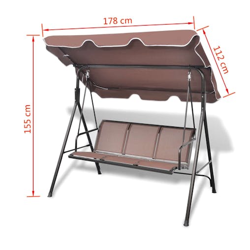 NNEVL Coffee Garden Swing Bench