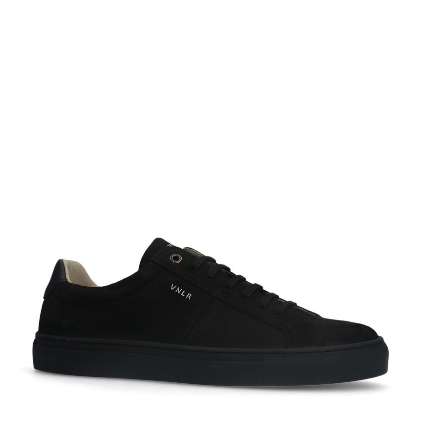 Van Lier Zwarte nubuck sneakers