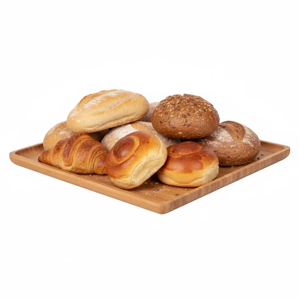 Cosy & Trendy Dienblad - bamboe - opstaande rand - vierkant - 26 cm