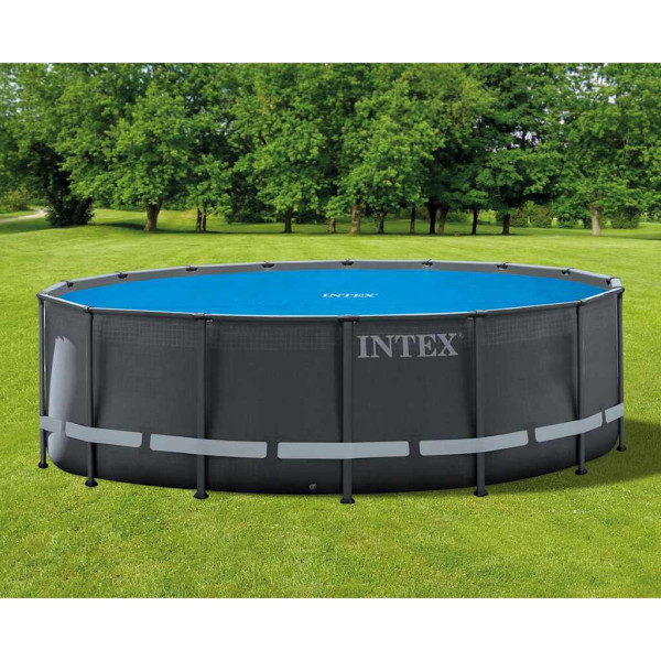 Plandeka solarna do basenu Niebieski 470 cm Polietylen INTEX