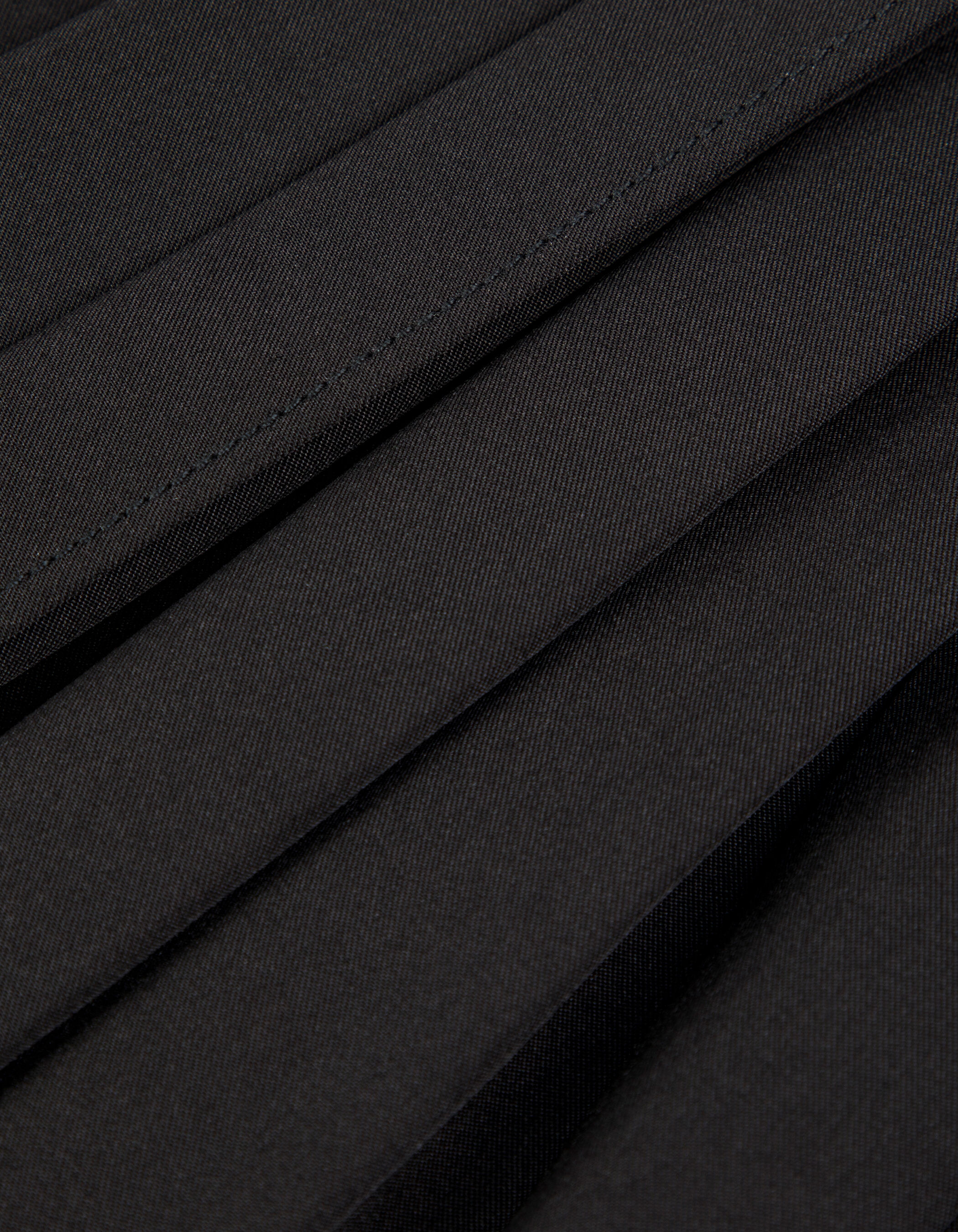 Jupe midi plissée noire Femme