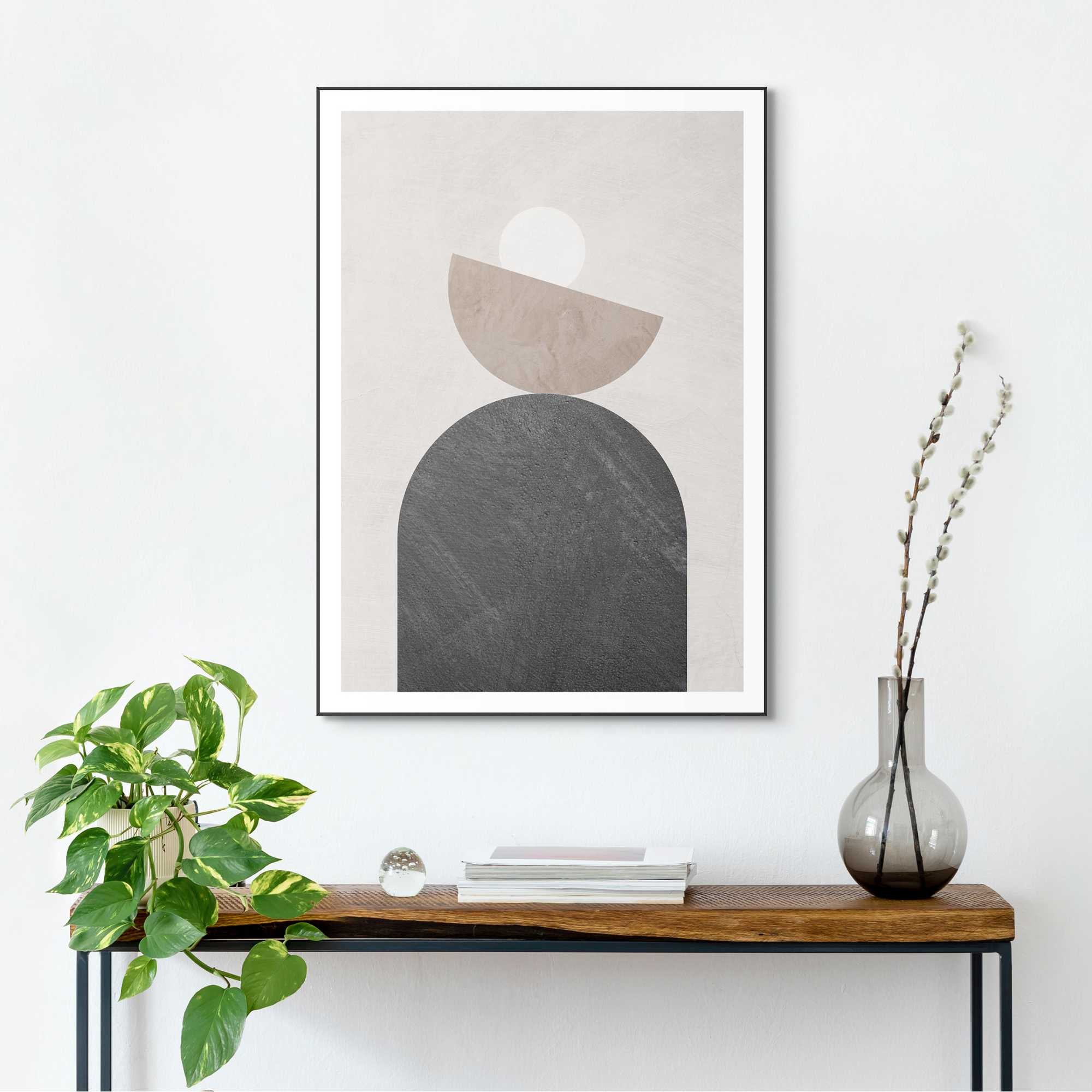 Reinders - Balancing - Schilderij 70x50cm Zwart