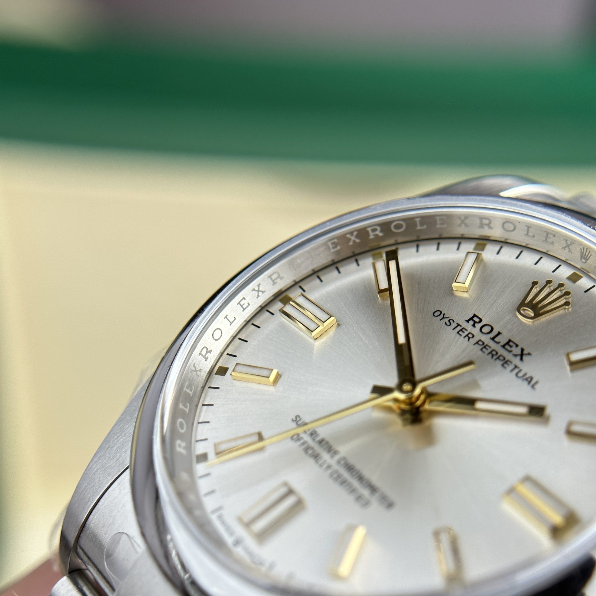 Rolex Oyster Perpetual 126000 904L Steel Silver Dial 36mm Oyster Super Clone