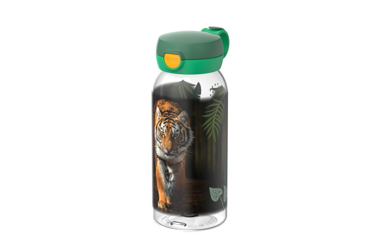 Campus drinkfles met flipdop 600 ml - Wild Tiger