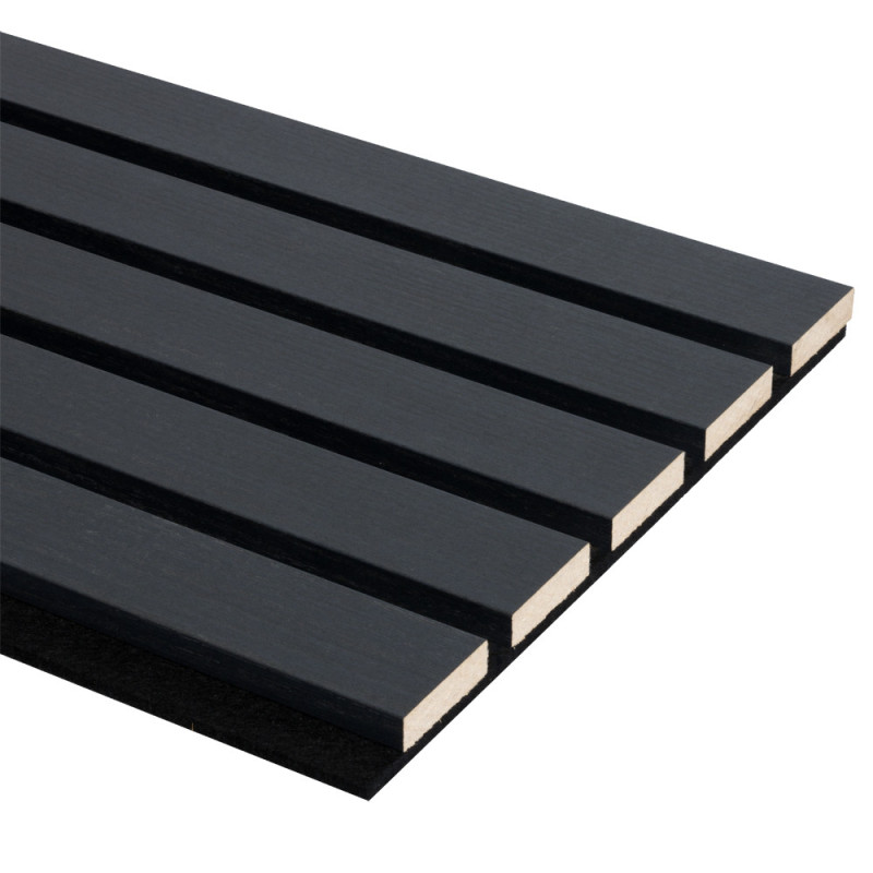 Lambris revêtu Decowall Acoustic Advanced chêne lave 260 x 30 x 3,5 cm 2 pièces CANDO
