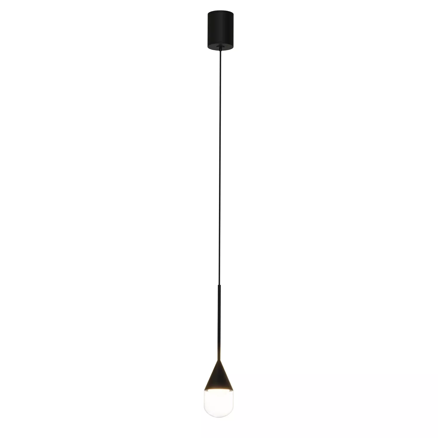 Lampa Wisząca Nata 1xLED czarna PL0104-BK