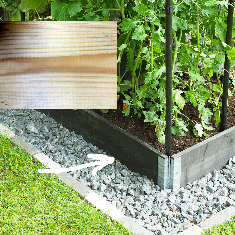 Odlingslåda pallkrage, natur 80x120cm