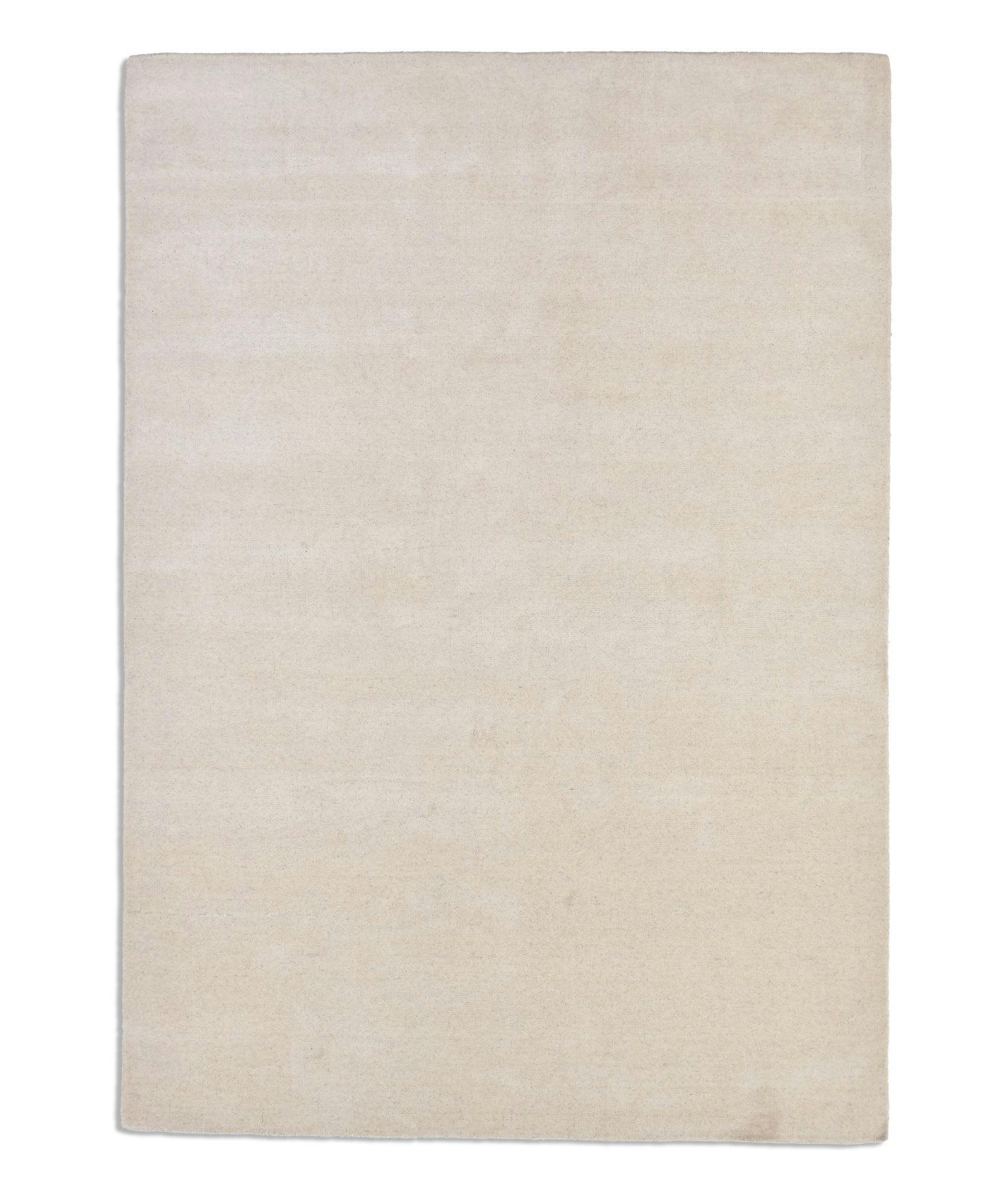 HOLI - Tapis salon - tissé main - 100% laine naturelle - crème 060x090 cm