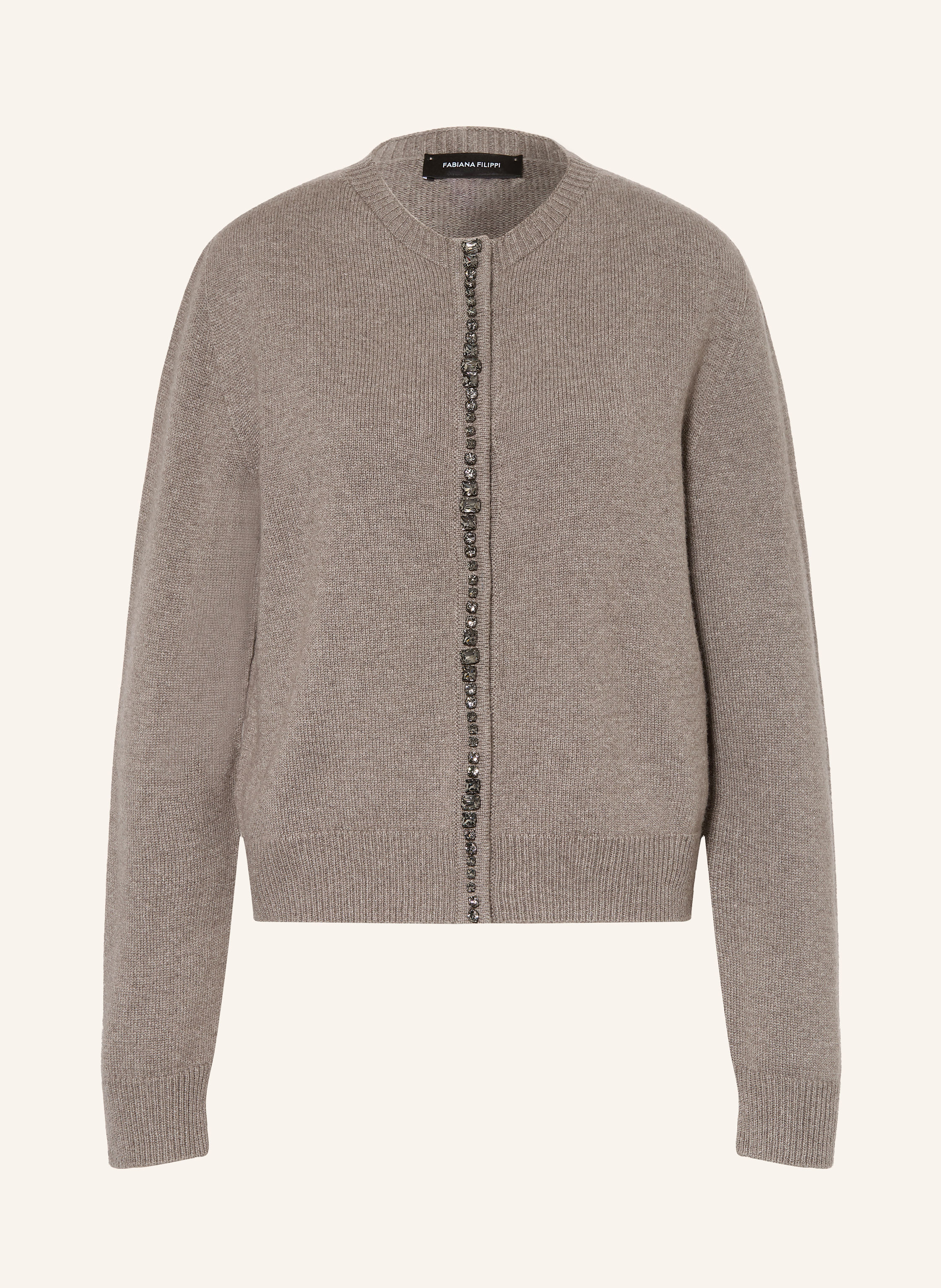 FABIANA FILIPPI Strickjacke mit Schmucksteinen