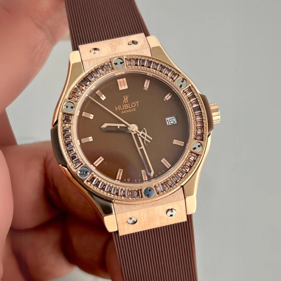 Hublot – Classic Fusion –  Rubber Strap – Brown