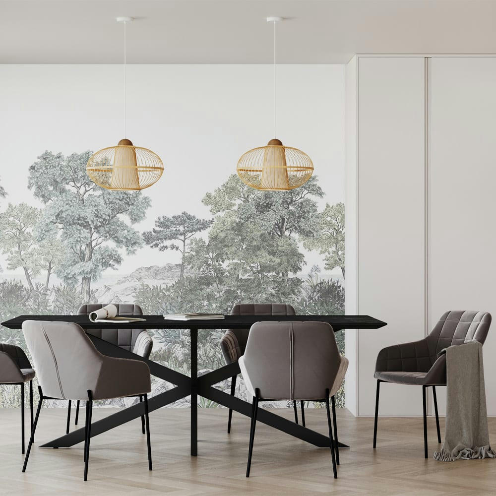 MARVEL - Table rectangulaire 8 personnes en bois de teck recyclé noir 220 cm