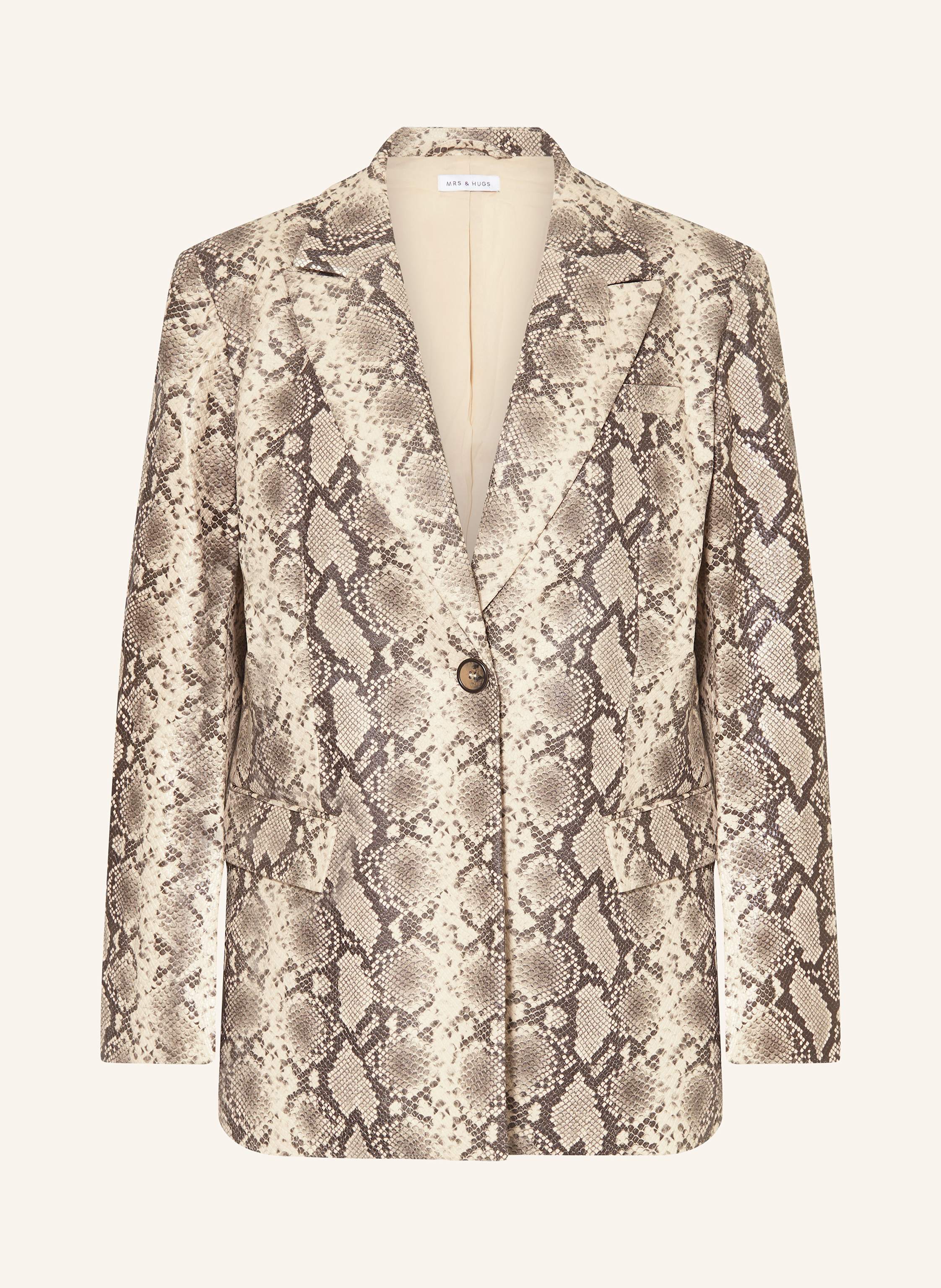MRS & HUGS Blazer in Lederoptik