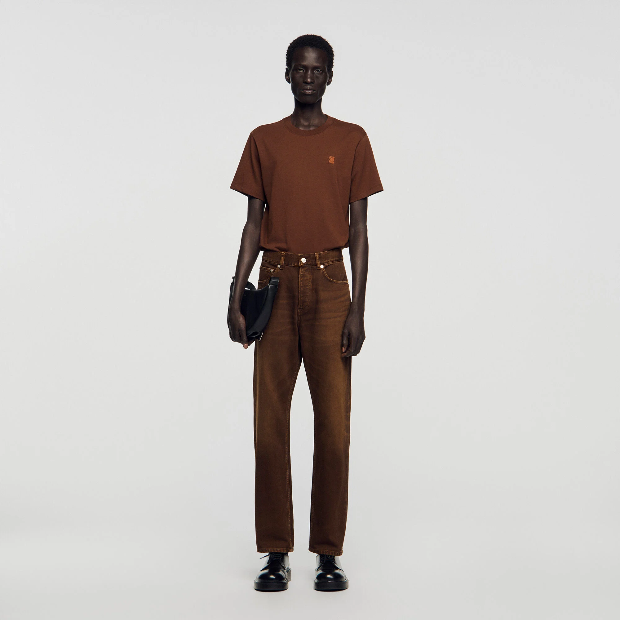 Jean regular effet délavé