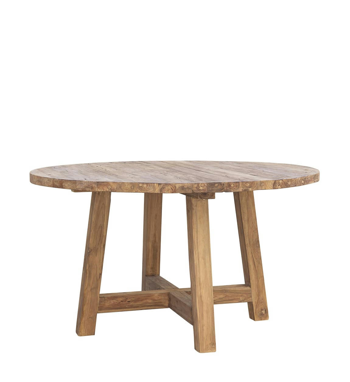 ORLANDO - Table à manger en bois beige, L 140 cm