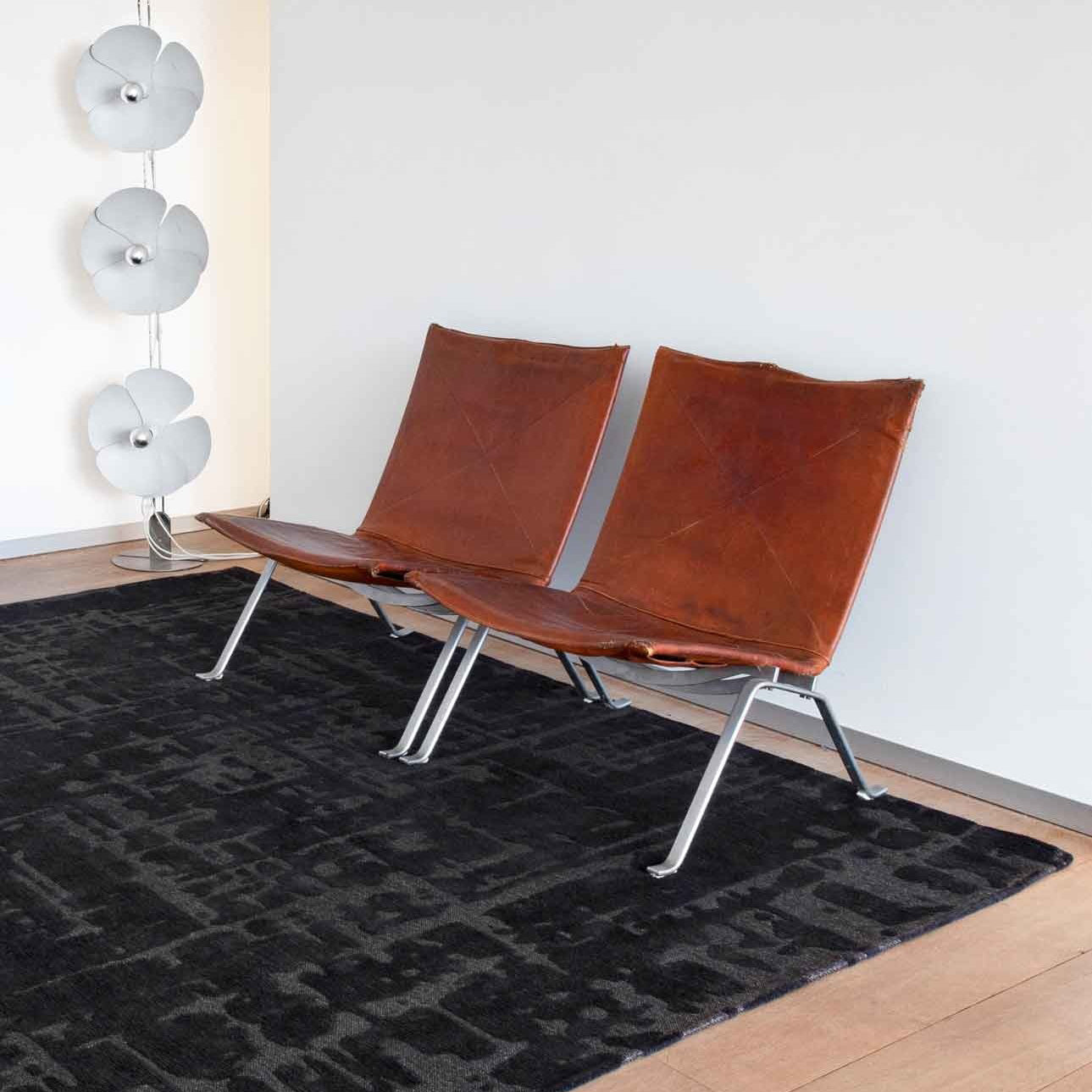 Louis de Poortere Structures Vloerkleed 280 x 390 cm - Black Water