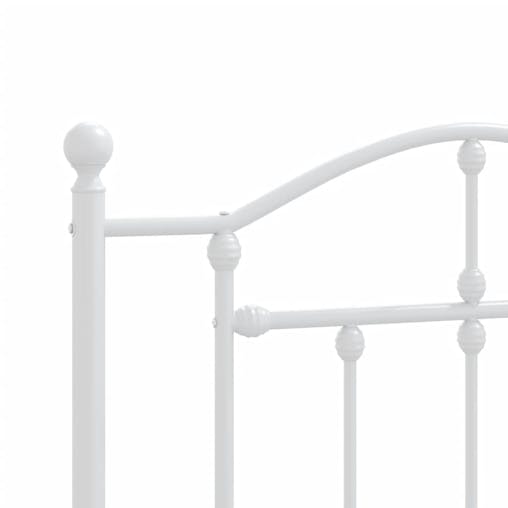 NNEVL Metal Headboard White 107 cm