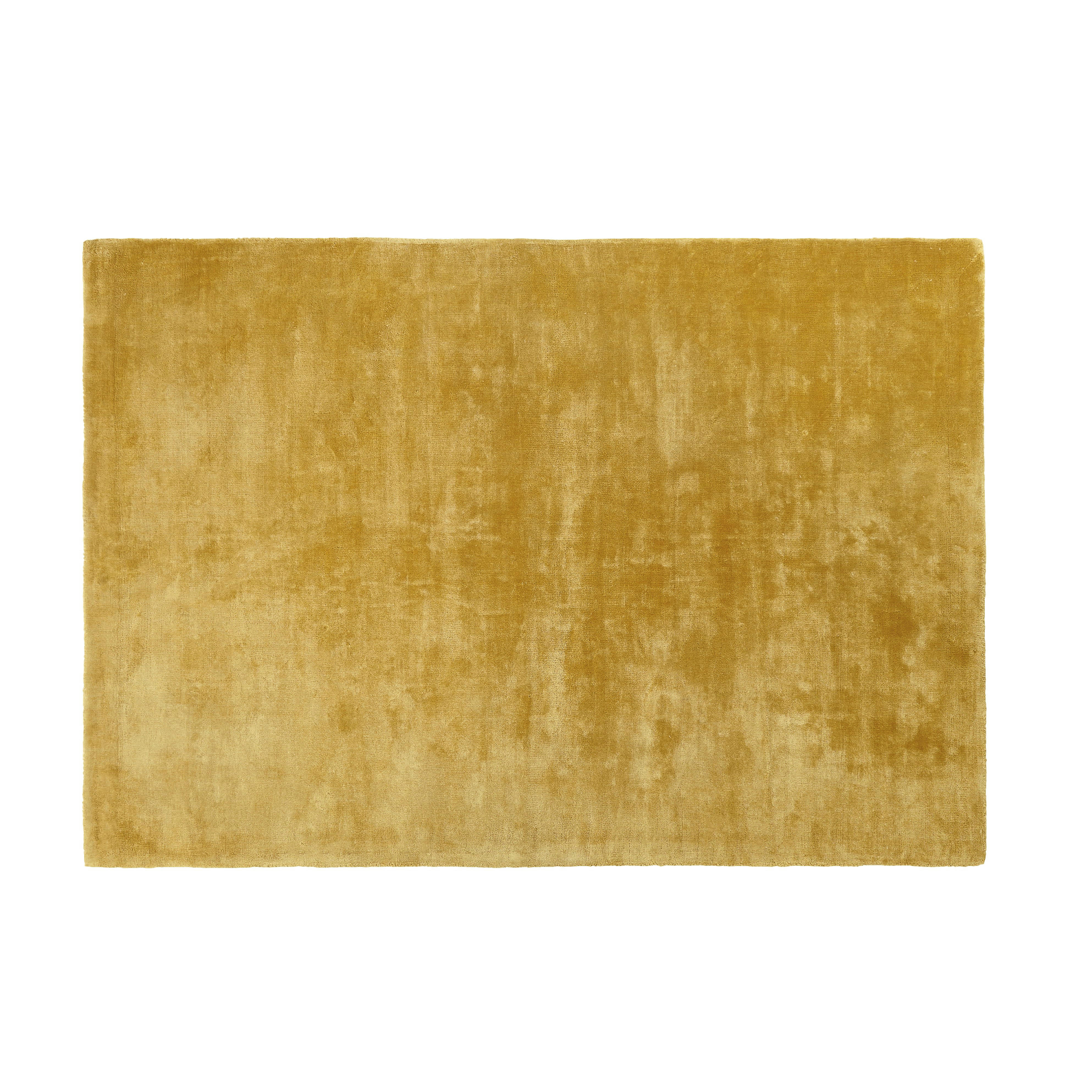- Tapis tufté jaune moutarde 160x230