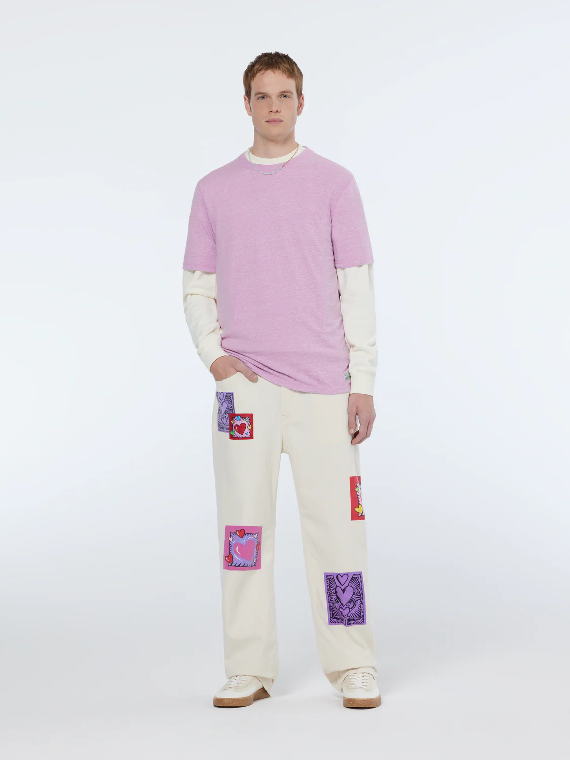 Scotch & Soda x Burton Morris Unisex Straight Leg Jeans | Ecru Love