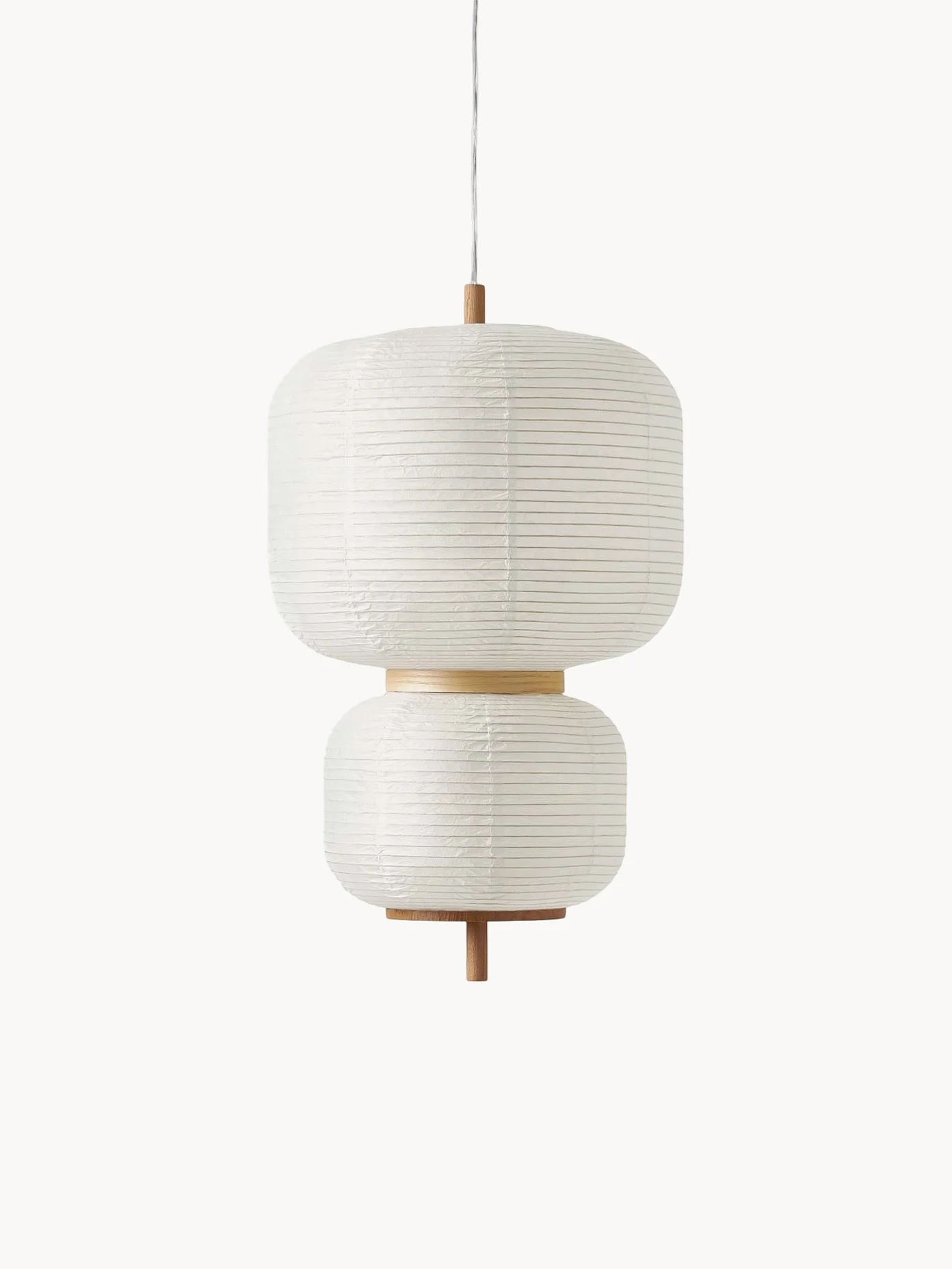 Design Pendelleuchte Misaki aus Reispapier