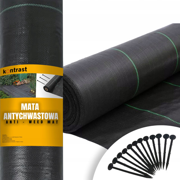 Mata antychwastowa agrotkanina ściółkująca agrowłóknina 1,1x50   kotwy