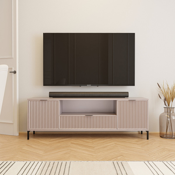 Szafka RTV WAVE 165 cm z szufladami kaszmirowy