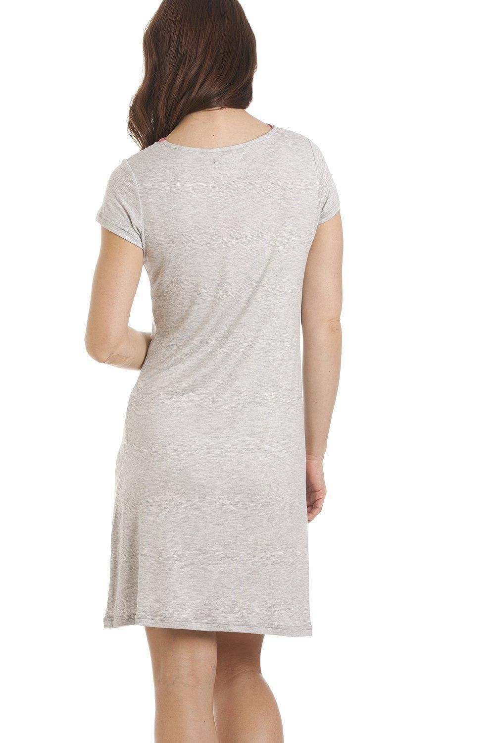 Camille Short Sleeve Zebra Motif Nightdress