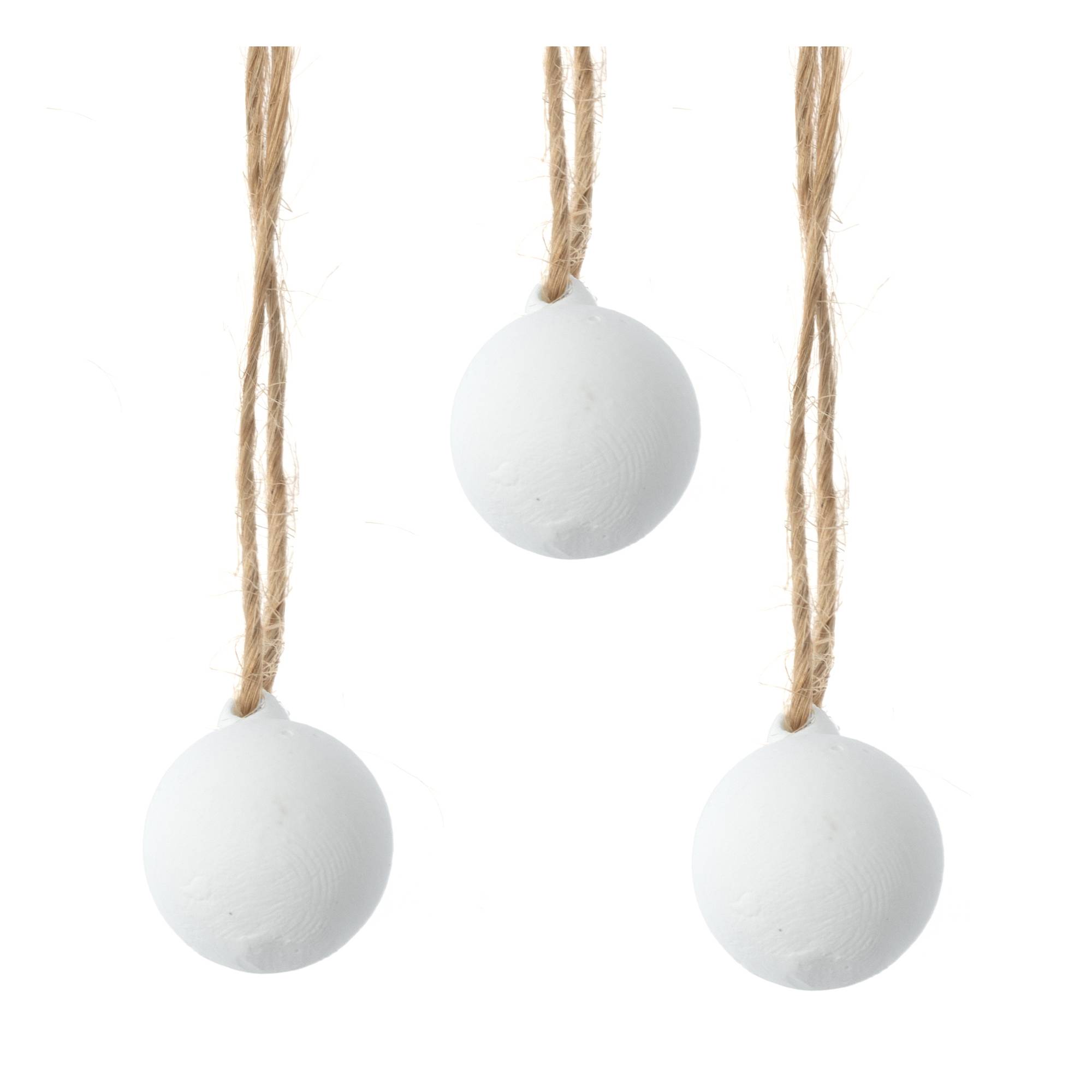 Mini Ceramic Baubles 3 Pack
