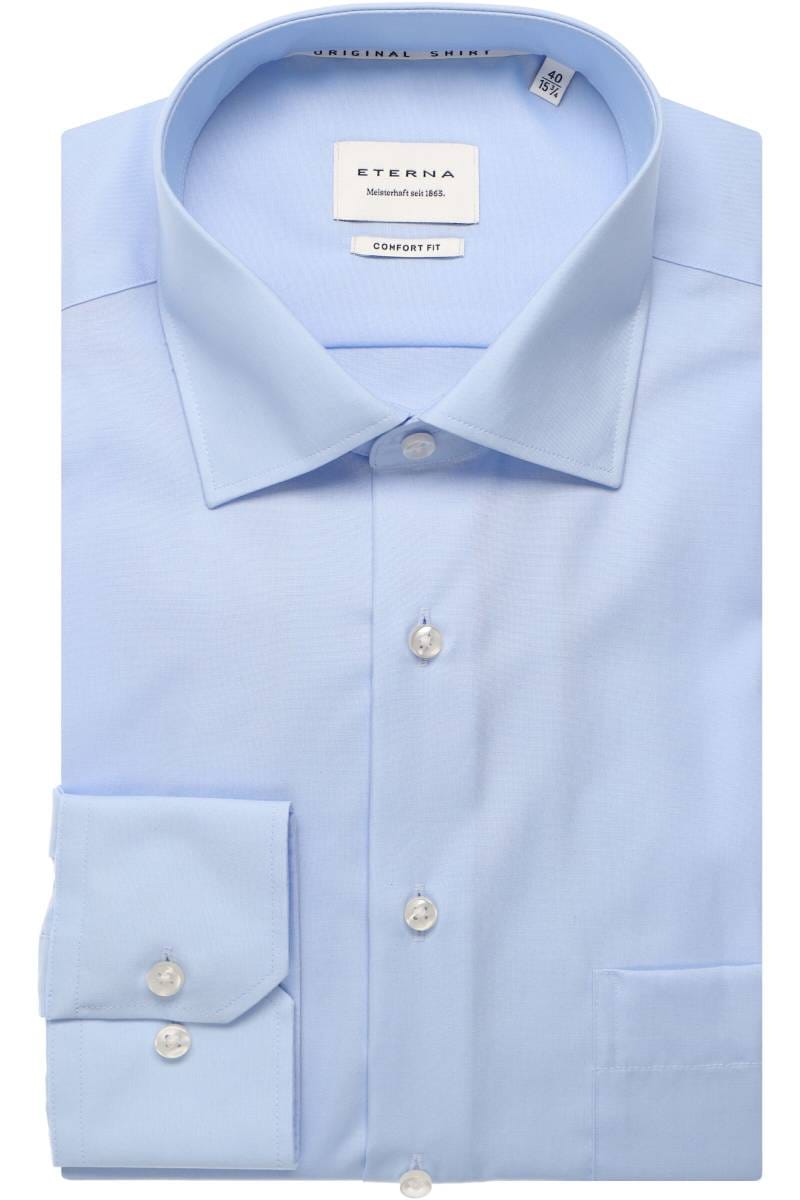 ETERNA Comfort Fit Hemd hellblau, Einfarbig