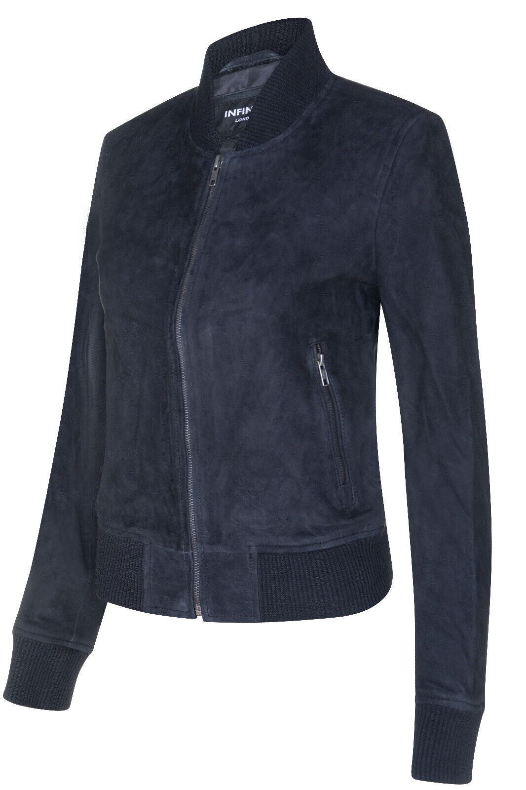 Infinity Leather MA-1 Suede Bomber Jacket-Arnhem