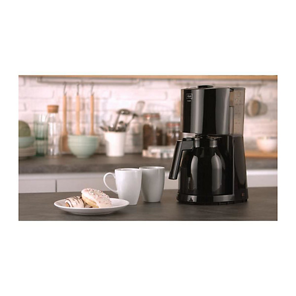 Cafetiere filtre MELITTA - Enjoy II Therm Noir 1017-06 - 1000W - AromaSelector - Systeme anti-gouttes