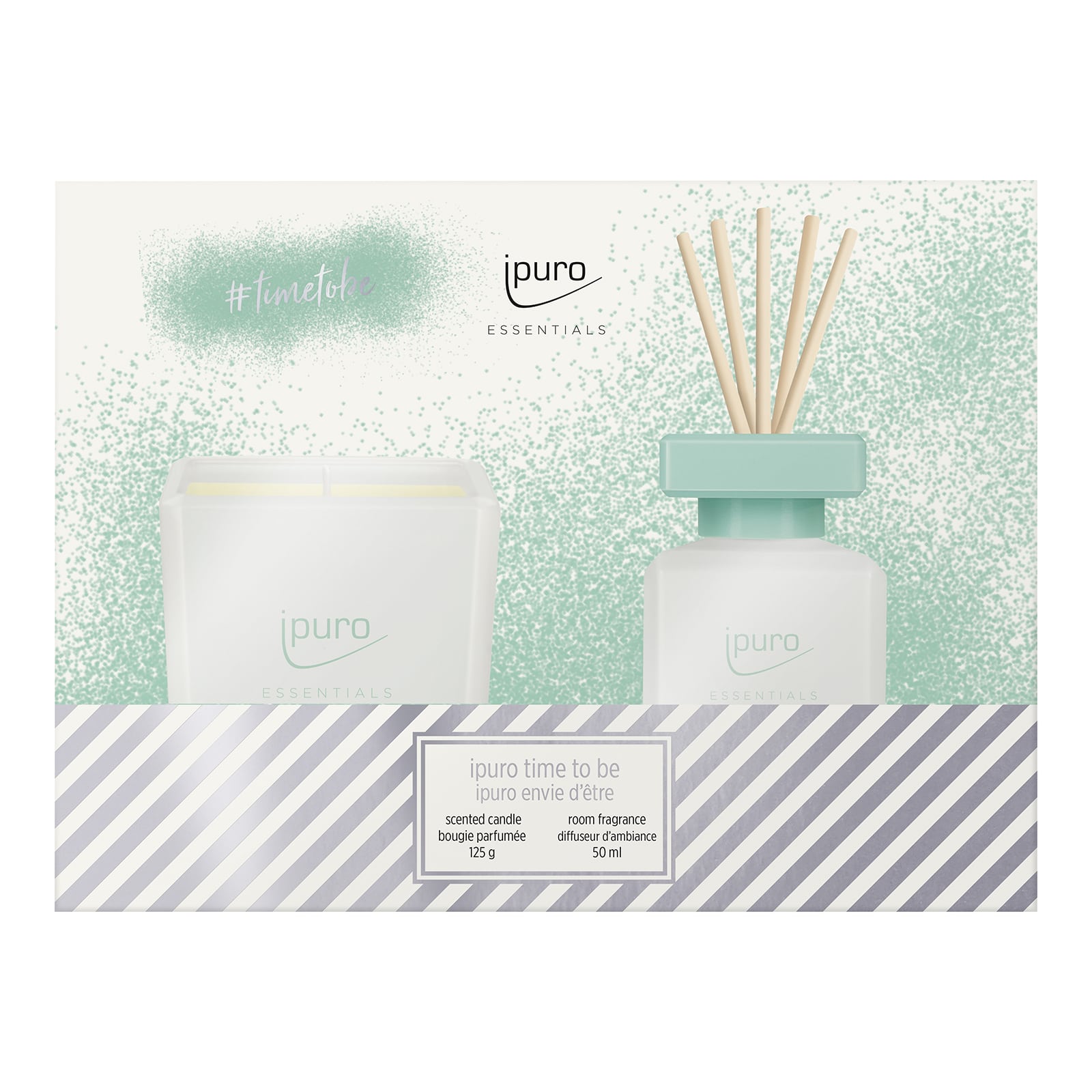 ipuro ESSENTIALS Geschenk-Set Time to Be Grün, 2 -tlg., 50 ml