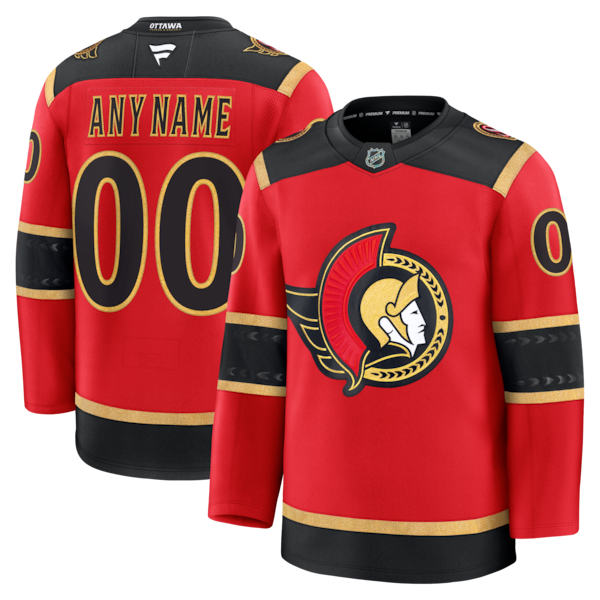 Ottawa Senators  Alternate Custom Premium Jersey - Red/Black/White