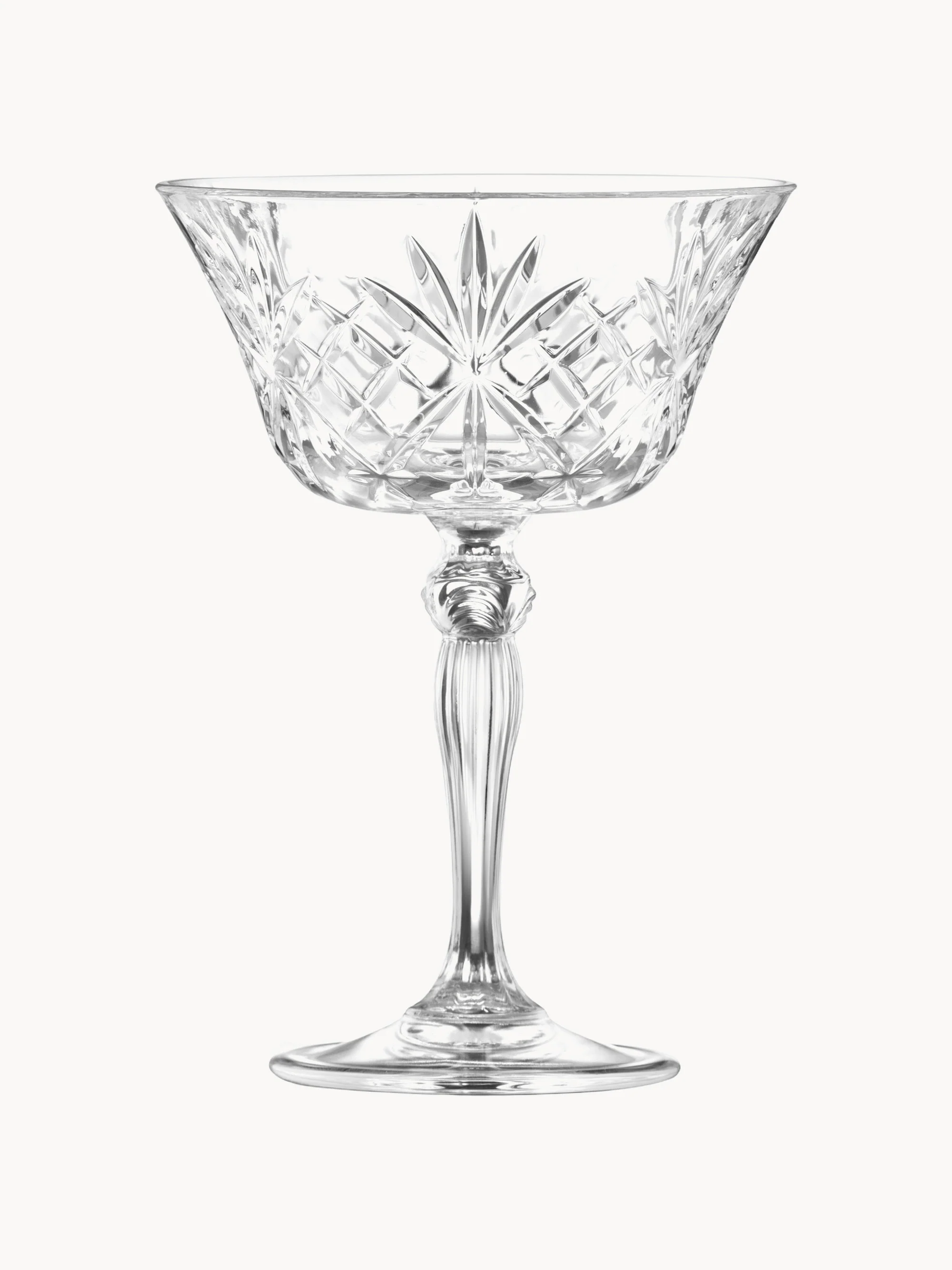 Kristall-Champagnerschalen Melodia, 6er-Set