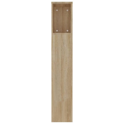NNEVL Headboard Cabinet Sonoma Oak 220x18.5x104.5 cm