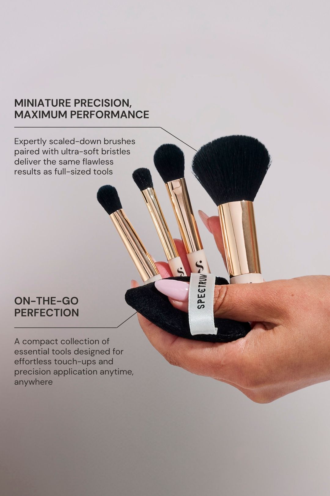Spectrum Flawless Minis Mini Brush Set With Powder Puff