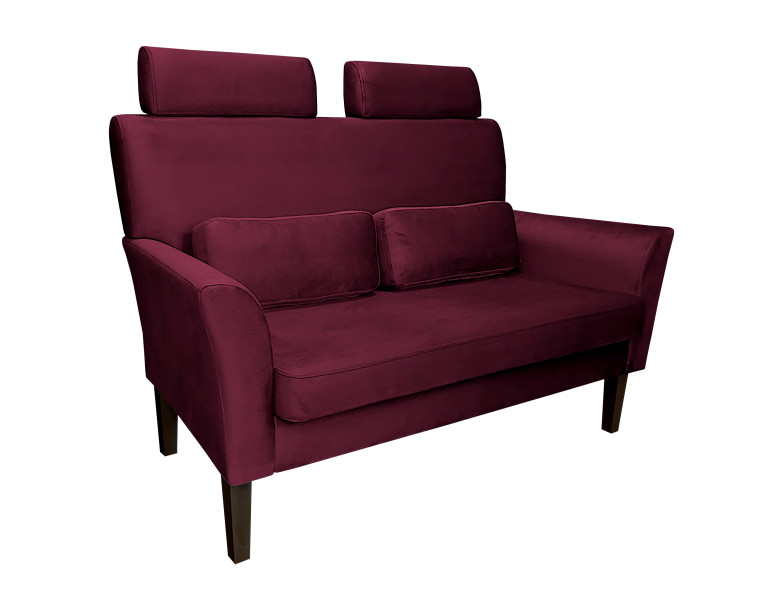 Sofa DENVER tkanina Welur noga drewniana