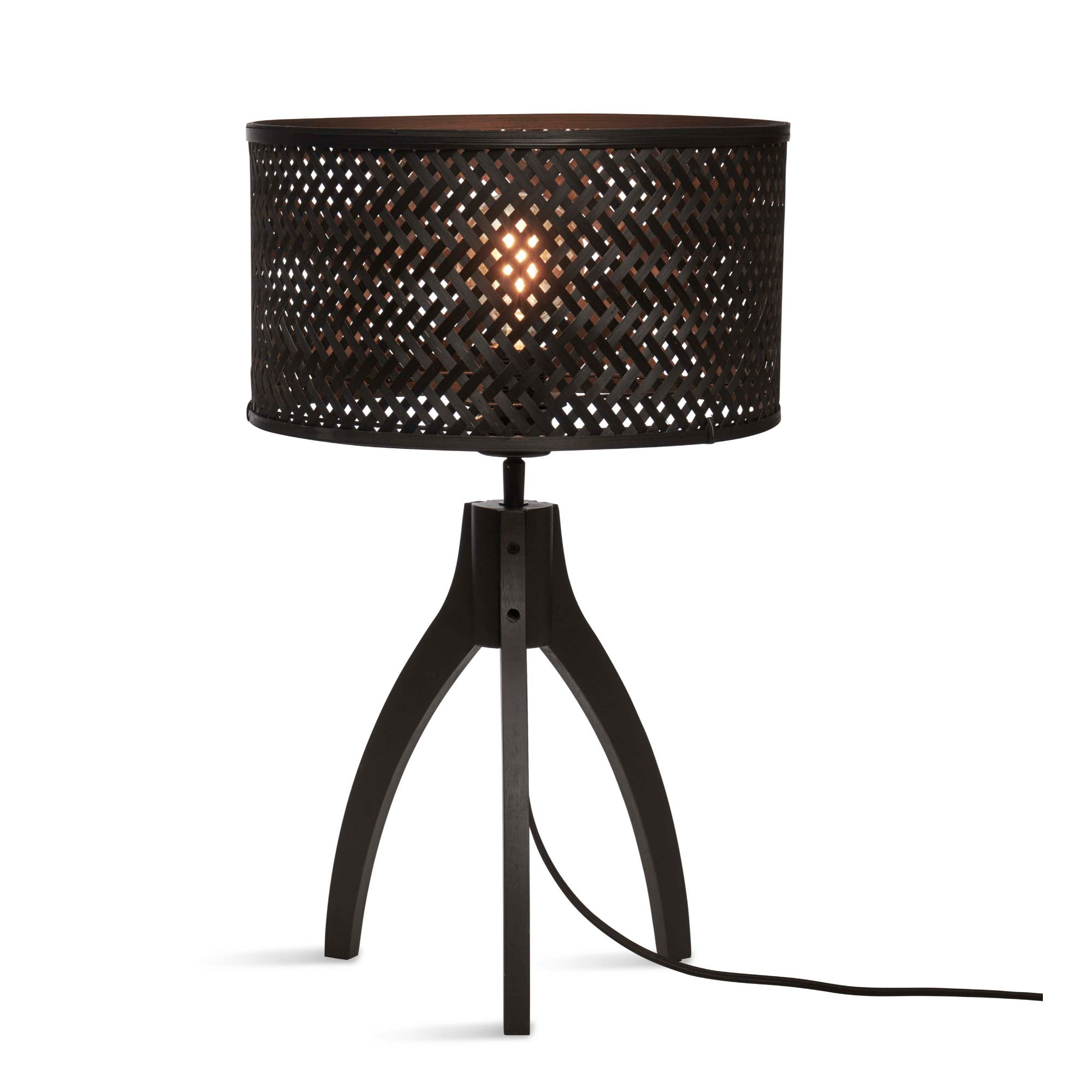 GOOD&MOJO tafellamp Java - zwart - Ø18cm