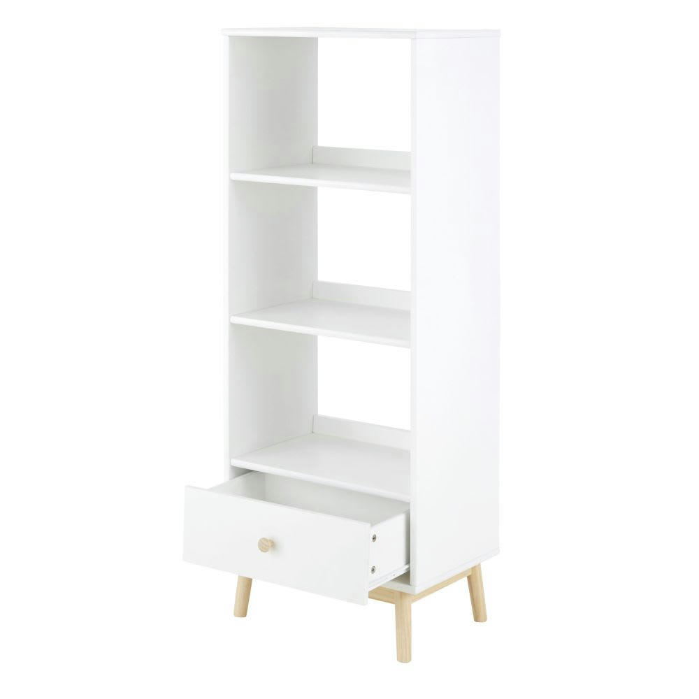 Come - Colonne de rangement 1 tiroir blanc