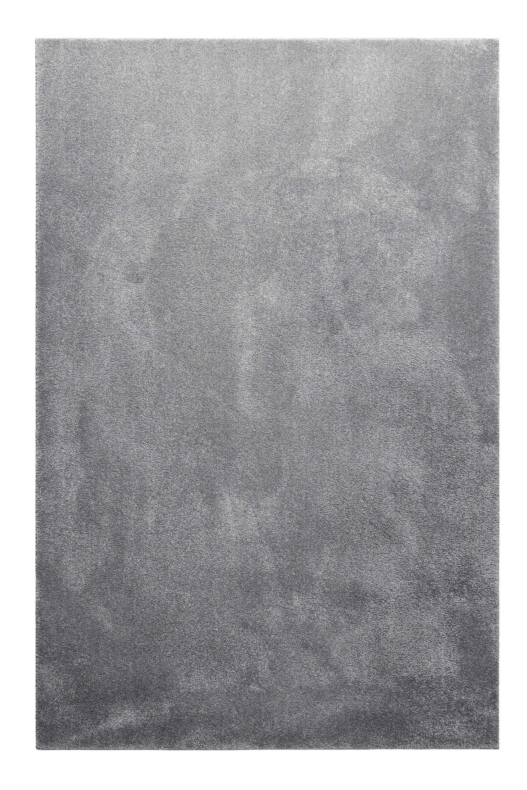 VENICE - Tapis tissé velours ras gris uni 160x230