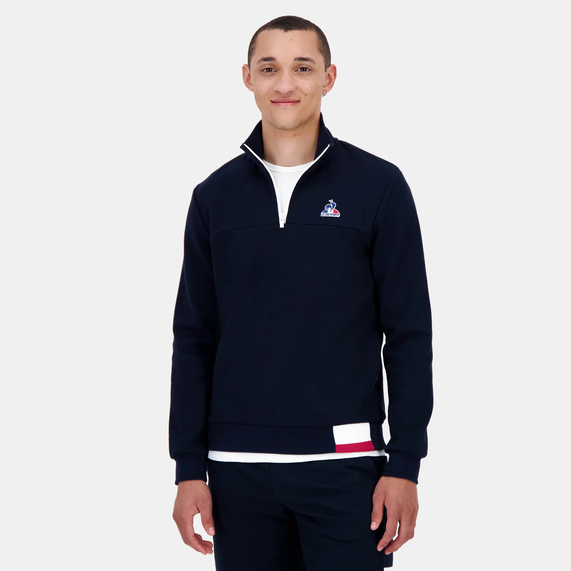 Sweat à capuche Homme Tricolore double face