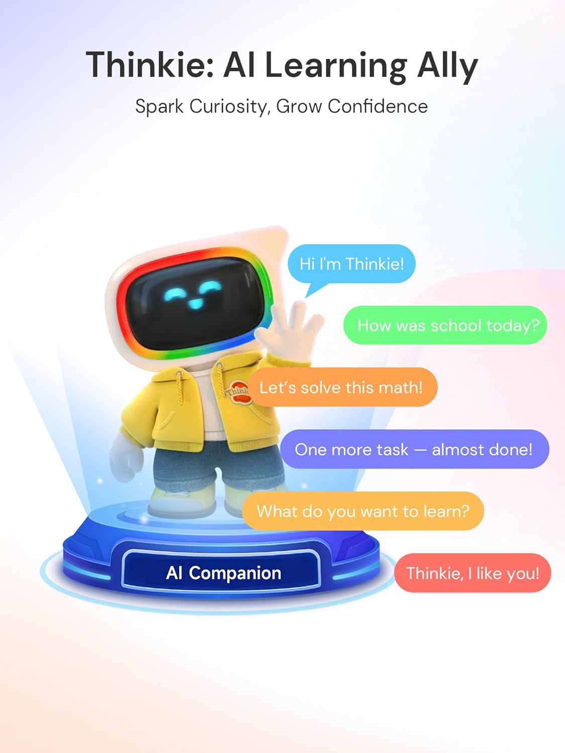 AI Kids Tablet with Parental Control - 50000+ Content AI Tutor Learning Tablet with ELA  Math  ABC  Word  Read  Phonics  STEM for Homeschooler Educational Study for G1 - G6 (TalPad T100 with Keyboard)